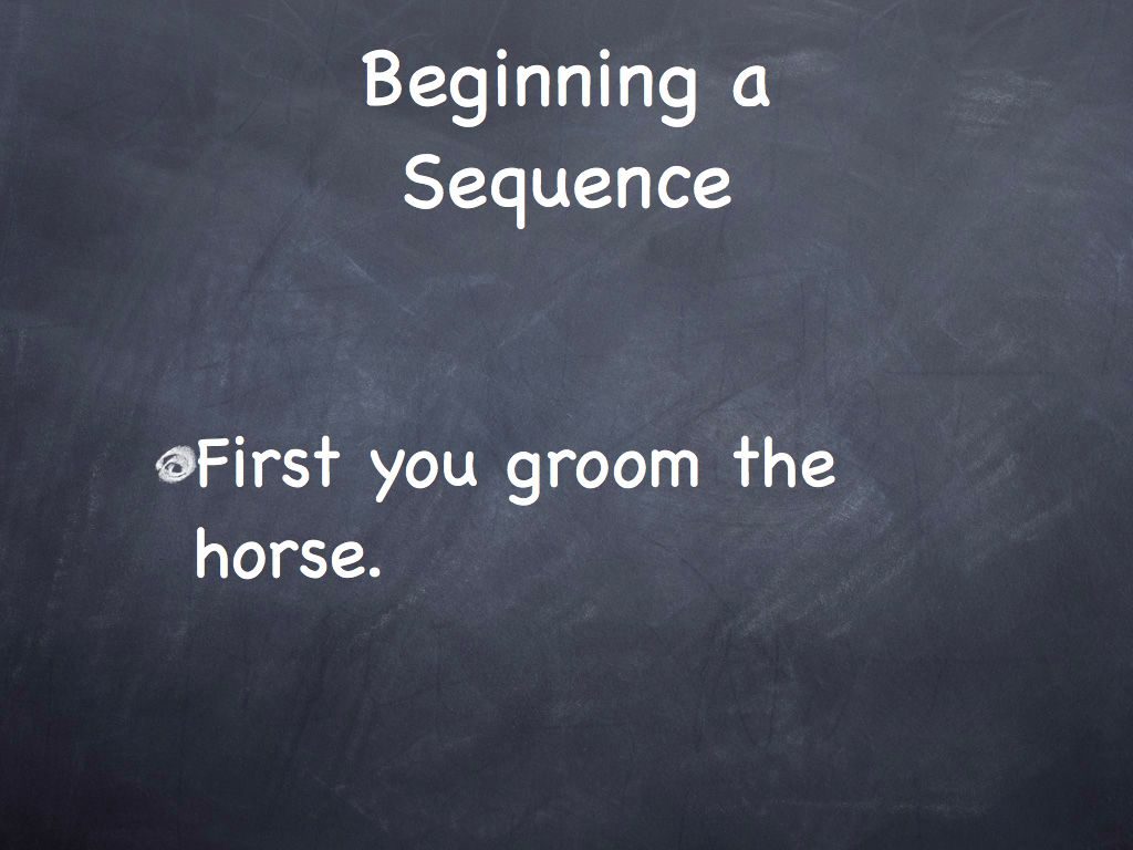 Sequencing in English